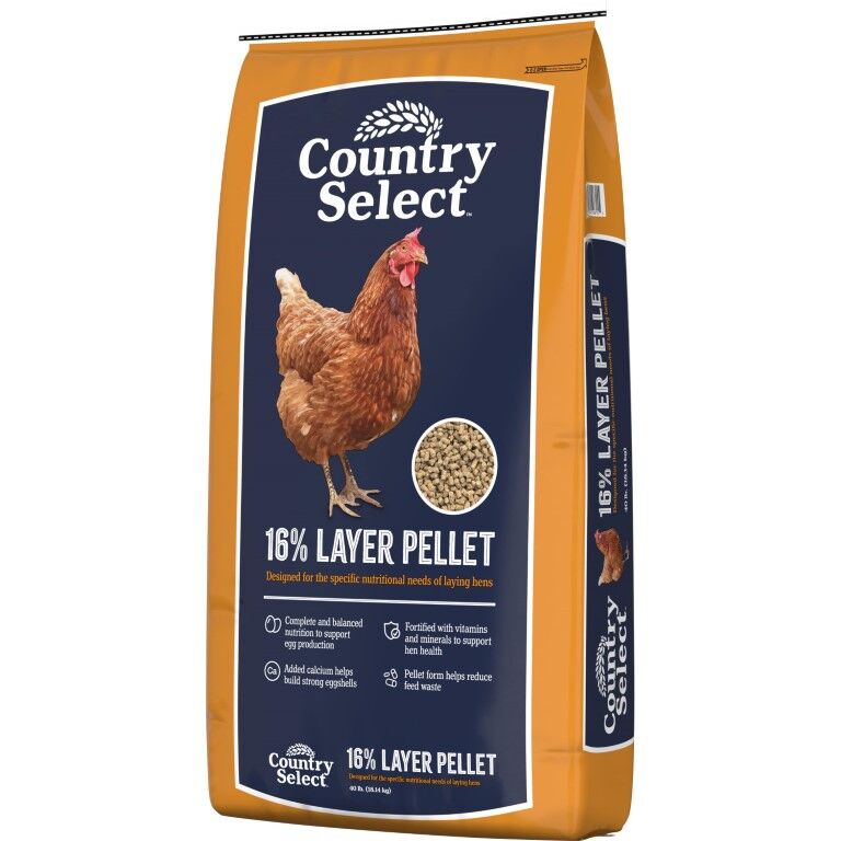 Country Select 16% Layer Pellet, 40-Lb